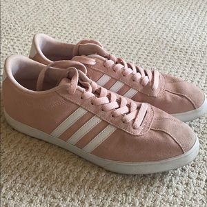 Pink Suede Adidas Sneakers